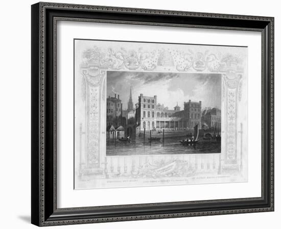 New Hungerford Market, London, Mid 19th Century-Payne-Framed Giclee Print