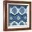 New Ikats Indigo-Patricia Pinto-Framed Art Print