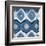 New Ikats Indigo-Patricia Pinto-Framed Art Print