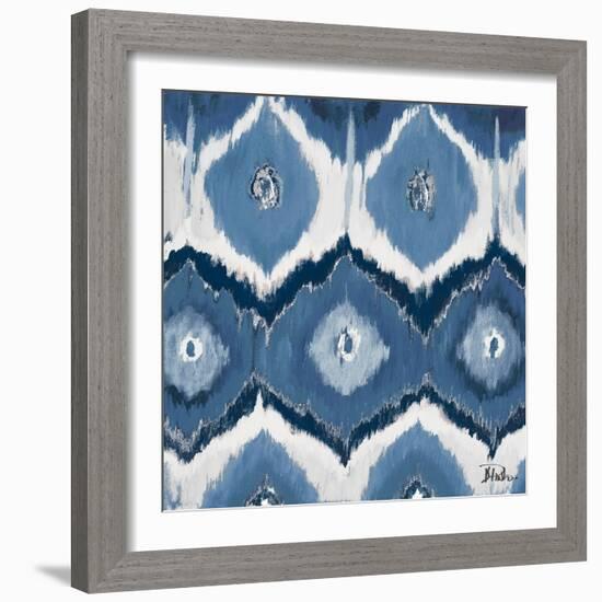 New Ikats Indigo-Patricia Pinto-Framed Art Print