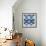 New Ikats Indigo-Patricia Pinto-Framed Art Print displayed on a wall