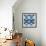 New Ikats Indigo-Patricia Pinto-Framed Art Print displayed on a wall