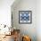 New Ikats Indigo-Patricia Pinto-Framed Art Print displayed on a wall