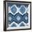 New Ikats Indigo-Patricia Pinto-Framed Art Print