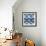 New Ikats Indigo-Patricia Pinto-Framed Art Print displayed on a wall