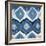 New Ikats Indigo-Patricia Pinto-Framed Art Print