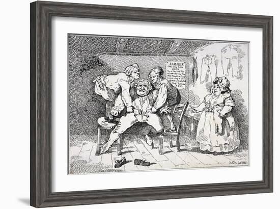 New Invented Elastic Breeches, 1784-John Nixon-Framed Giclee Print