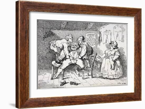 New Invented Elastic Breeches, 1784-John Nixon-Framed Giclee Print