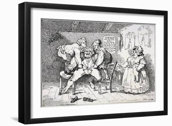 New Invented Elastic Breeches, 1784-John Nixon-Framed Giclee Print