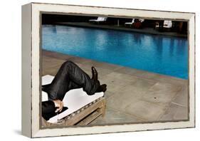 New Jeans, New Pool (Southhampton 2006)-Jessica Craig-Martin-Framed Stretched Canvas