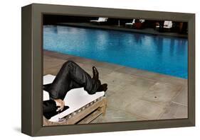 New Jeans, New Pool (Southhampton 2006)-Jessica Craig-Martin-Framed Stretched Canvas