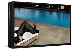 New Jeans, New Pool (Southhampton 2006)-Jessica Craig-Martin-Framed Stretched Canvas