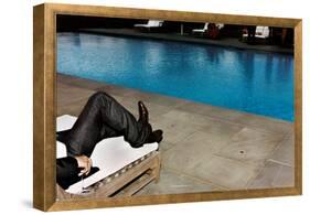 New Jeans, New Pool (Southhampton 2006)-Jessica Craig-Martin-Framed Stretched Canvas