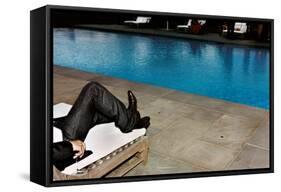 New Jeans, New Pool (Southhampton 2006)-Jessica Craig-Martin-Framed Stretched Canvas