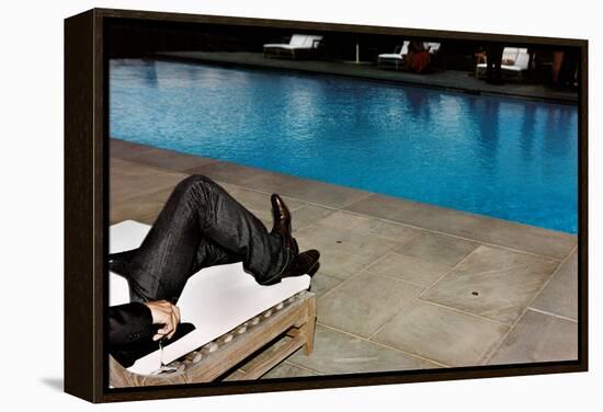 New Jeans, New Pool (Southhampton 2006)-Jessica Craig-Martin-Framed Stretched Canvas