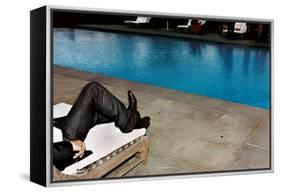 New Jeans, New Pool (Southhampton 2006)-Jessica Craig-Martin-Framed Stretched Canvas