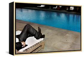 New Jeans, New Pool (Southhampton 2006)-Jessica Craig-Martin-Framed Stretched Canvas