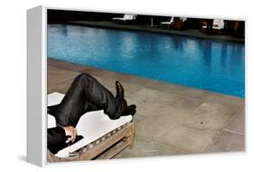 New Jeans, New Pool (Southhampton 2006)-Jessica Craig-Martin-Framed Stretched Canvas