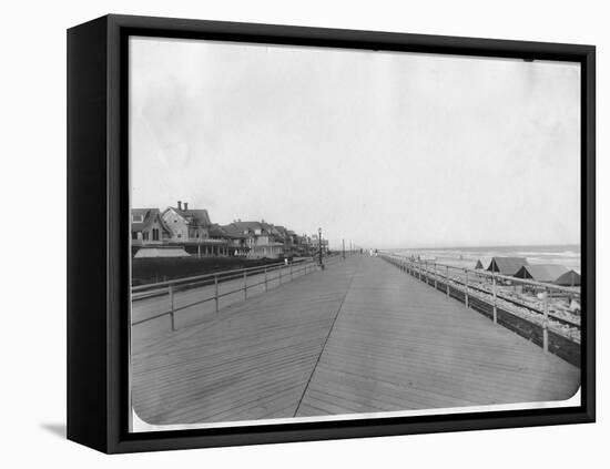 New Jersey Boardwalk-null-Framed Premier Image Canvas