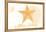 New Jersey - Starfish - Yellow - Coastal Icon-Lantern Press-Framed Stretched Canvas