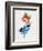 New Jersey Watercolor Word Cloud-NaxArt-Framed Premium Giclee Print
