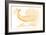 New Jersey - Whale - Yellow - Coastal Icon-Lantern Press-Framed Art Print