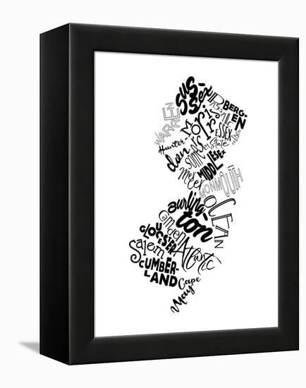 New Jersey-Jace Grey-Framed Stretched Canvas