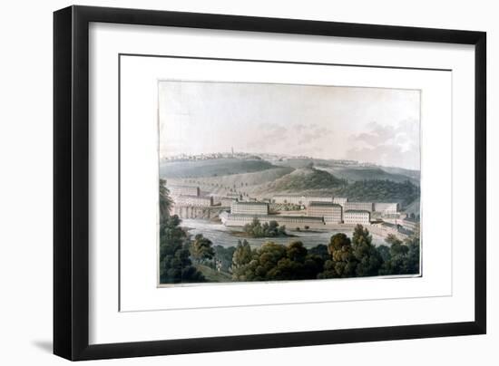 New Lanark Mills, Scotland, C1815-null-Framed Giclee Print