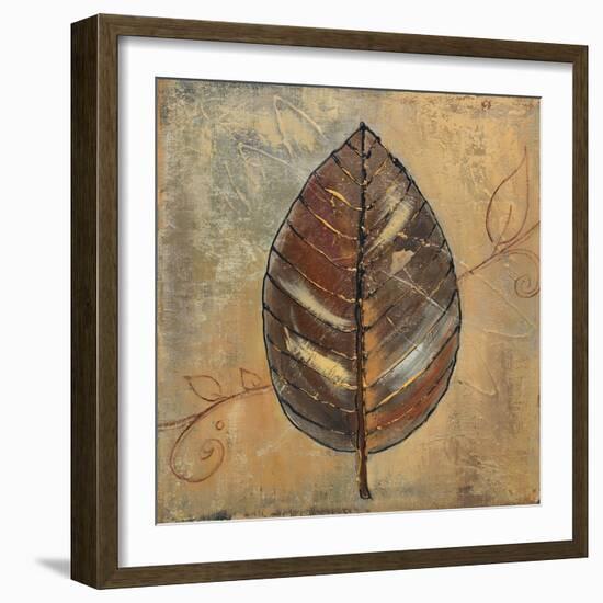 New Leaf II (mustard)-Patricia Pinto-Framed Art Print