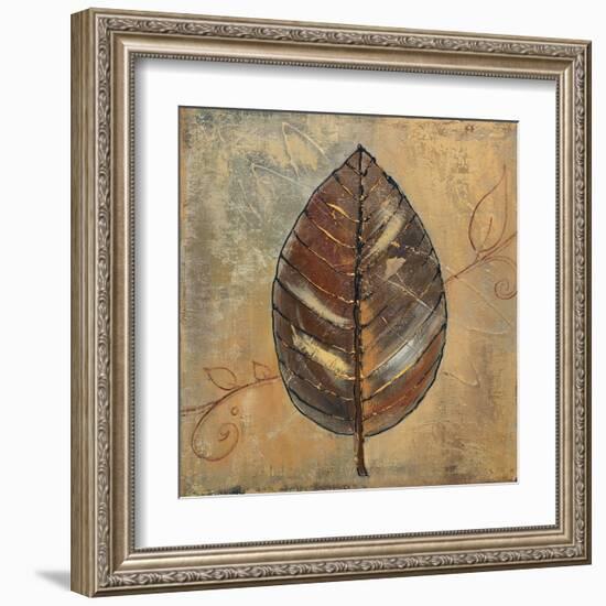 New Leaf II (mustard)-Patricia Pinto-Framed Art Print