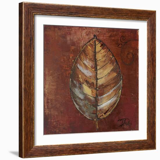 New Leaf IV (Russet)-Patricia Pinto-Framed Art Print