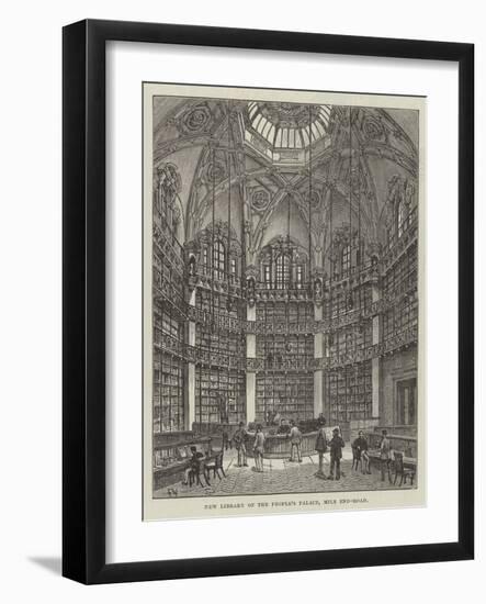 New Library of the People's Palace, Mile End-Road-Frank Watkins-Framed Giclee Print