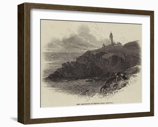 New Lighthouse on Trevose Head, Cornwall-null-Framed Giclee Print