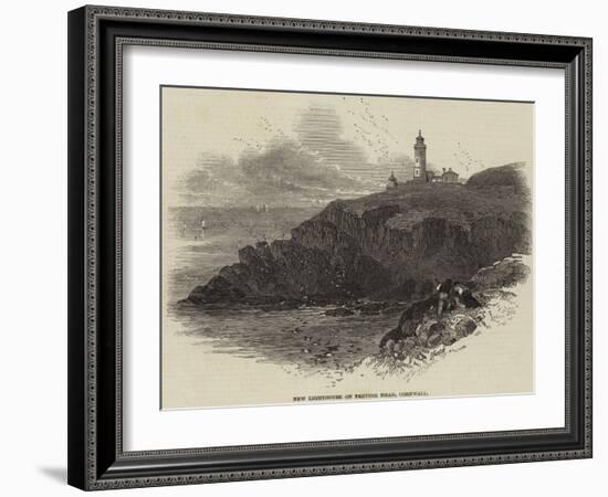 New Lighthouse on Trevose Head, Cornwall-null-Framed Giclee Print