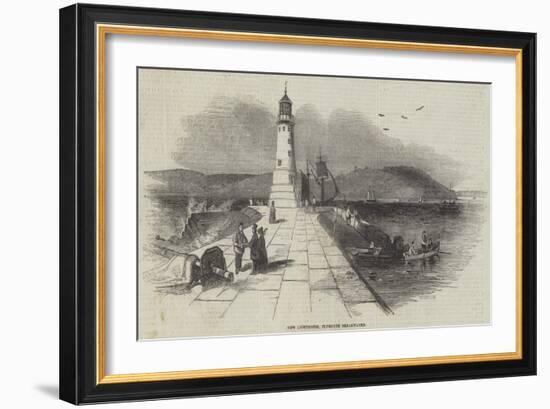 New Lighthouse, Plymouth Breakwater-null-Framed Giclee Print