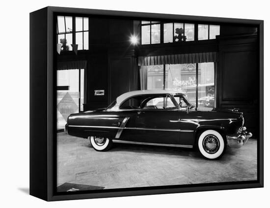 New Lincoln Capri Standing in Show Room-Eliot Elisofon-Framed Premier Image Canvas