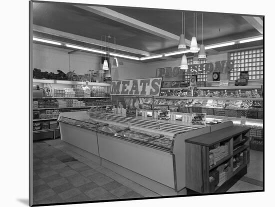 New Lodge Road Co-Op Self Service Supermarket, Barnsley, South Yorkshire, 1957-Michael Walters-Mounted Photographic Print