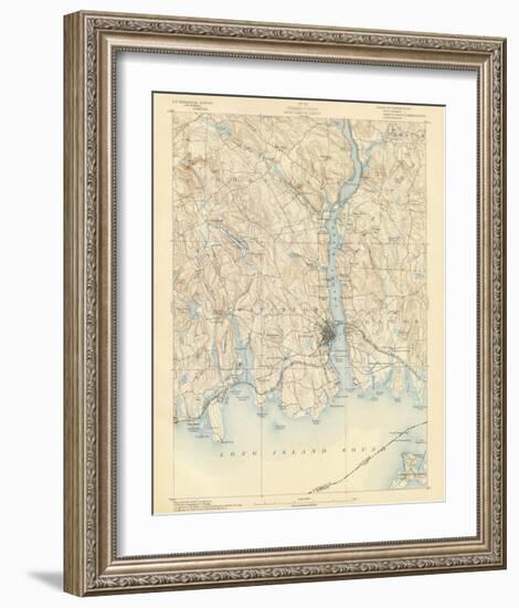 New London, Connecticut, c.1893-null-Framed Art Print