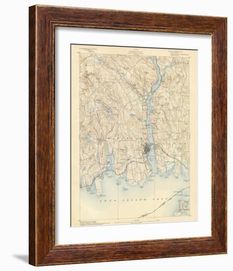 New London, Connecticut, c.1893-null-Framed Art Print