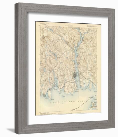 New London, Connecticut, c.1893-null-Framed Art Print