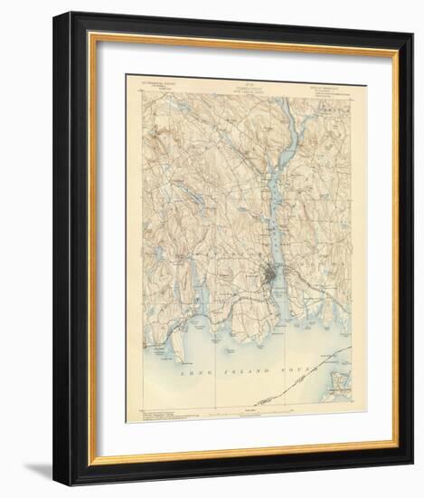 New London, Connecticut, c.1893-null-Framed Art Print