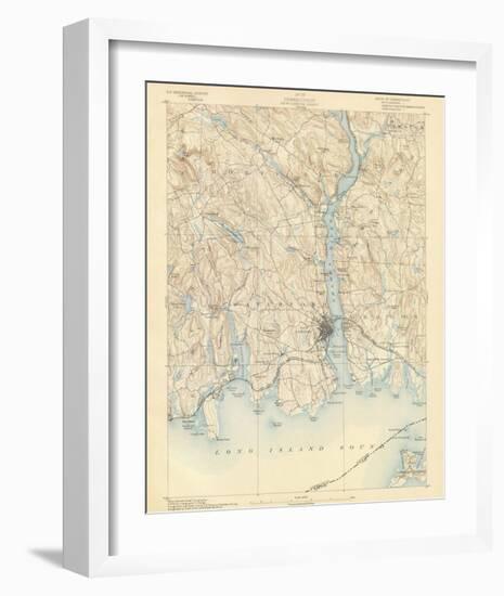 New London, Connecticut, c.1893-null-Framed Art Print