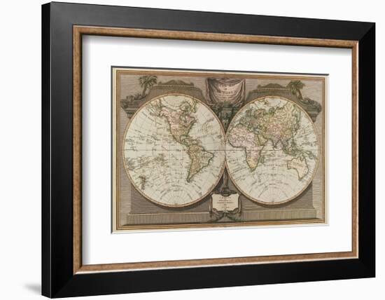 New Map of the World-null-Framed Giclee Print