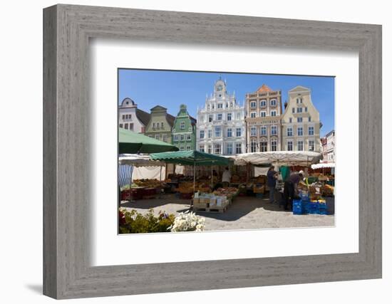 New Market Square, Rostock, Germany-Peter Adams-Framed Photographic Print