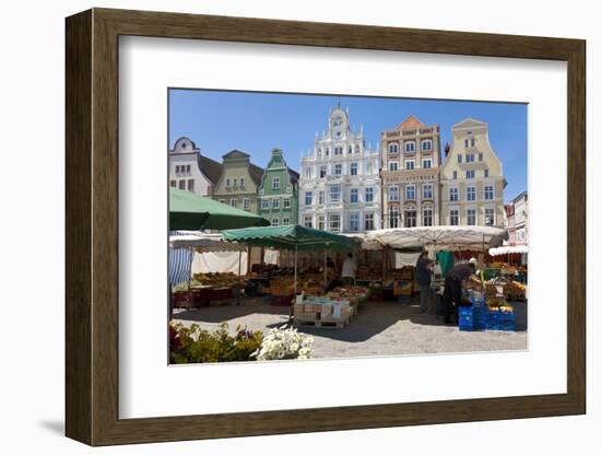 New Market Square, Rostock, Germany-Peter Adams-Framed Photographic Print