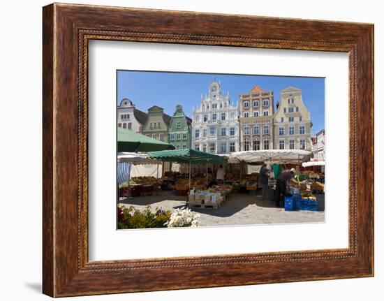 New Market Square, Rostock, Germany-Peter Adams-Framed Photographic Print