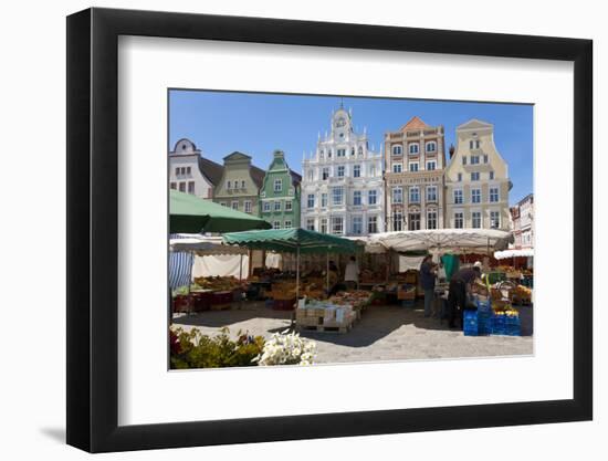 New Market Square, Rostock, Germany-Peter Adams-Framed Photographic Print