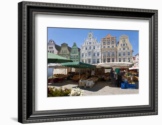 New Market Square, Rostock, Germany-Peter Adams-Framed Photographic Print