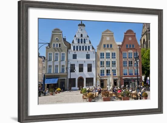 New Market Square, Rostock, Germany-Peter Adams-Framed Photographic Print