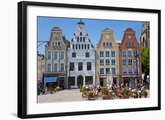 New Market Square, Rostock, Germany-Peter Adams-Framed Photographic Print